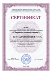 Сертификат Мусатова
